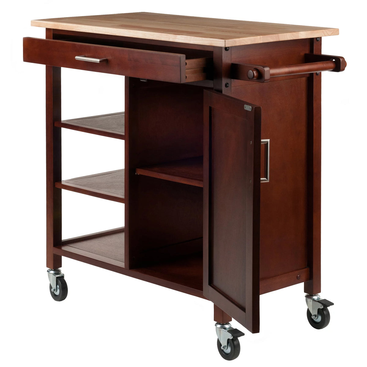 Wood Kitchen Utility Cart Z414238