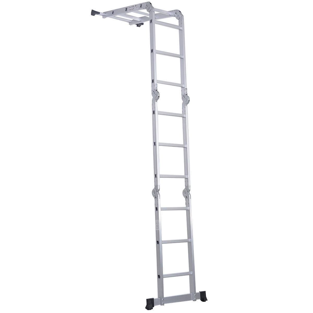 12.5ft Aluminum Folding Scaffold Ladder R831229