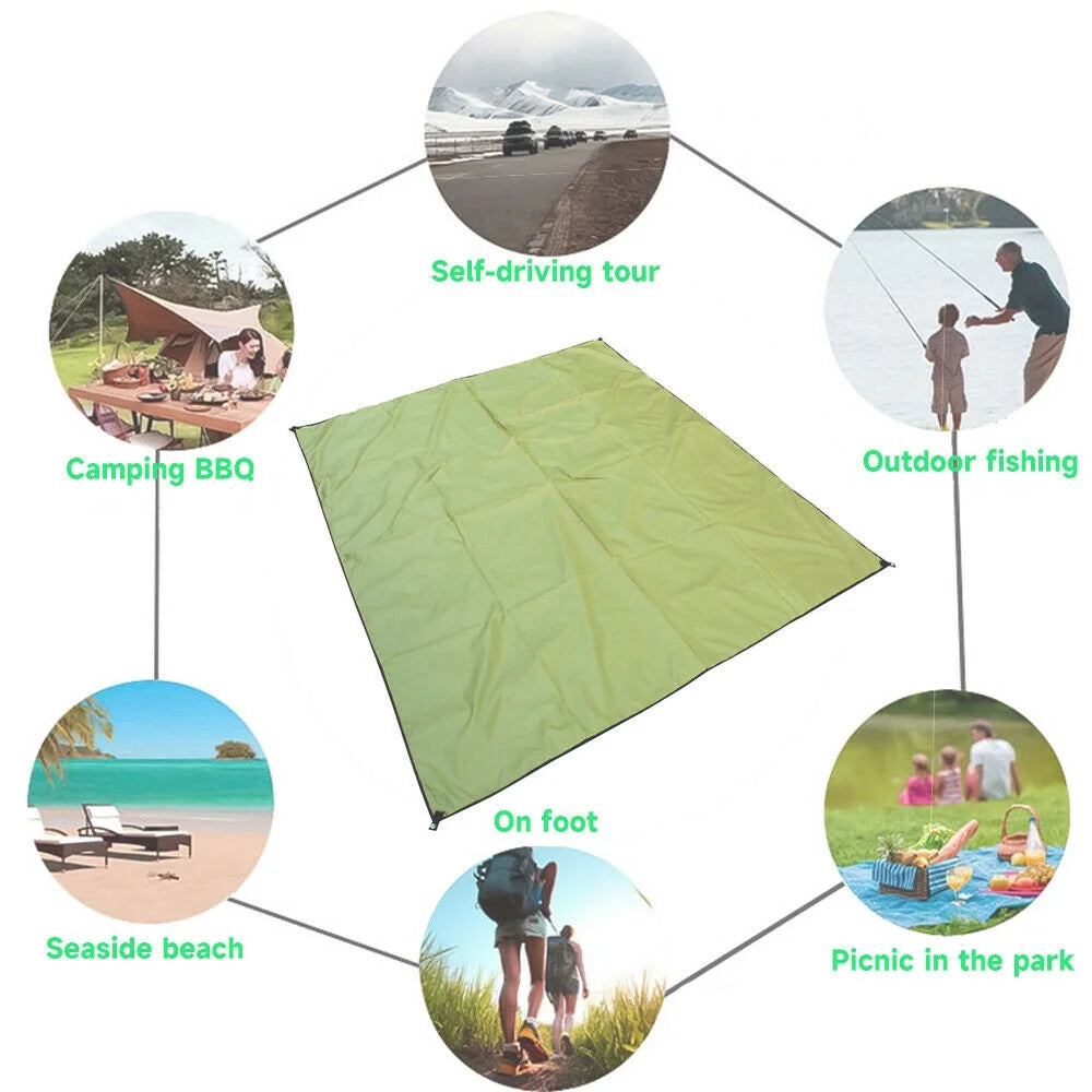 10' x 10' Green Square Sun Shade Sail Canopy W387