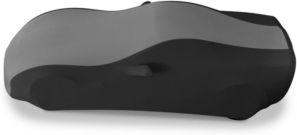 Blue/Black Stretch Satin Indoor Car Cover C484895