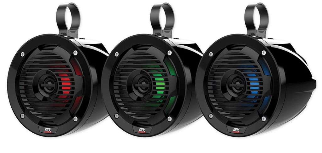 6.5" 200w Tower LED Speakers with Bluetooth Receiver E5697
