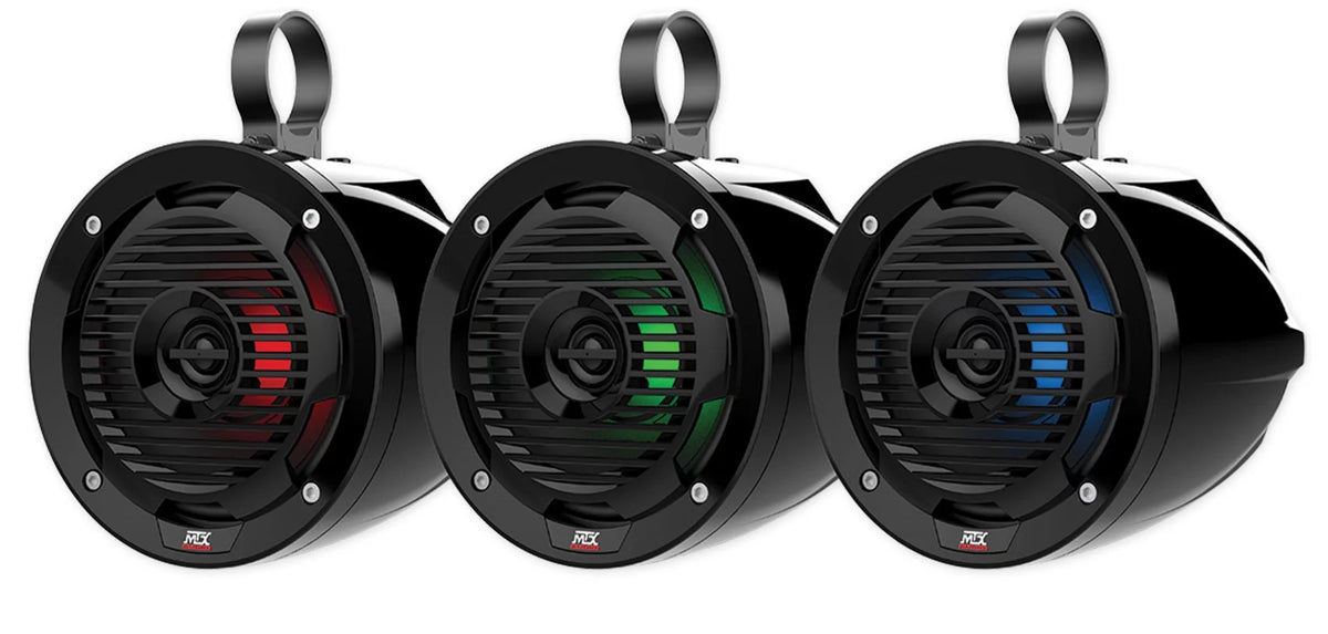6.5" 200w Tower LED Speakers with Bluetooth Receiver E5697
