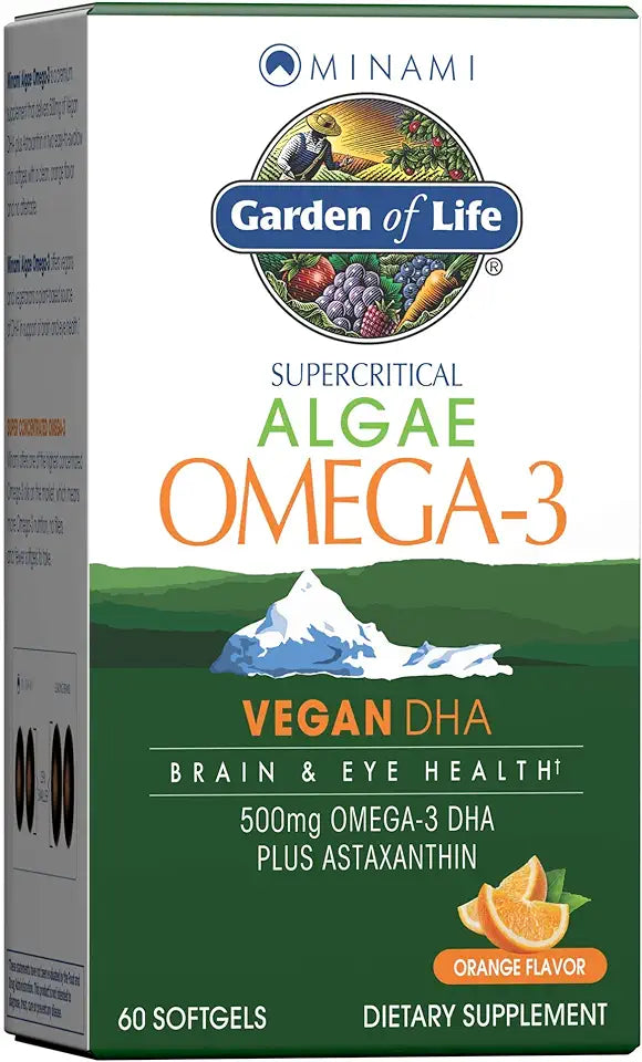Vegan Algae Omega 3 500mg 60 Mini Softgels B991