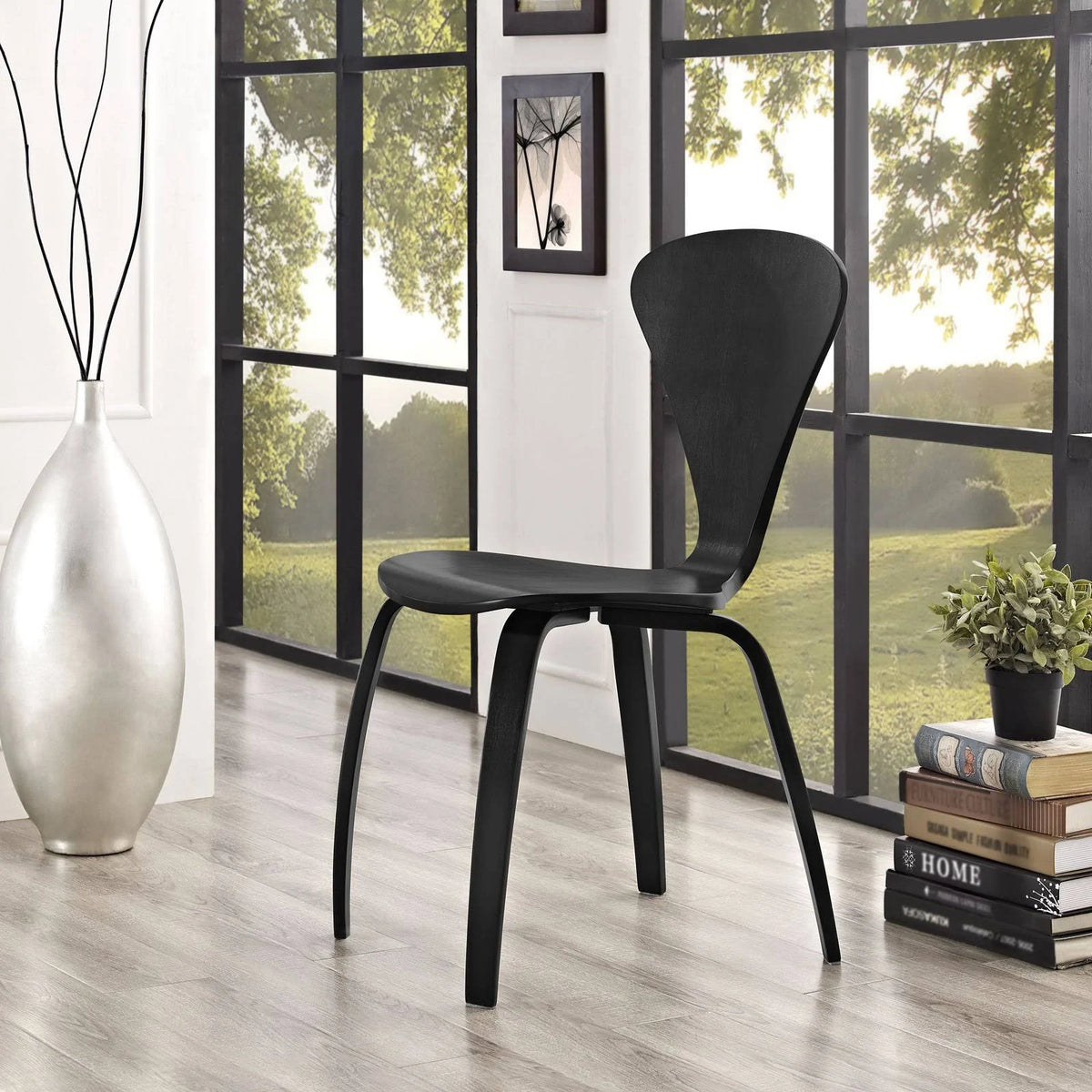 Black Dining Side Chair R4328