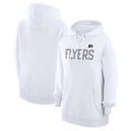 White Philadelphia Flyers Dot Print Pullover Hoodie N4051