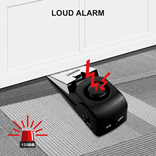 3 Pack Black Door Stop Alarm U2427