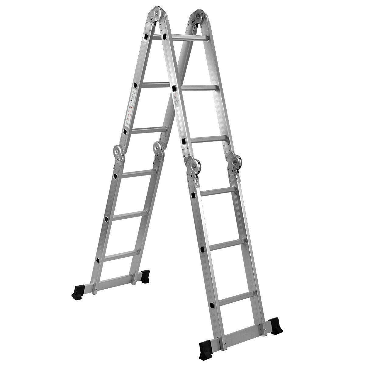 12.5ft Aluminum Folding Scaffold Ladder R831229