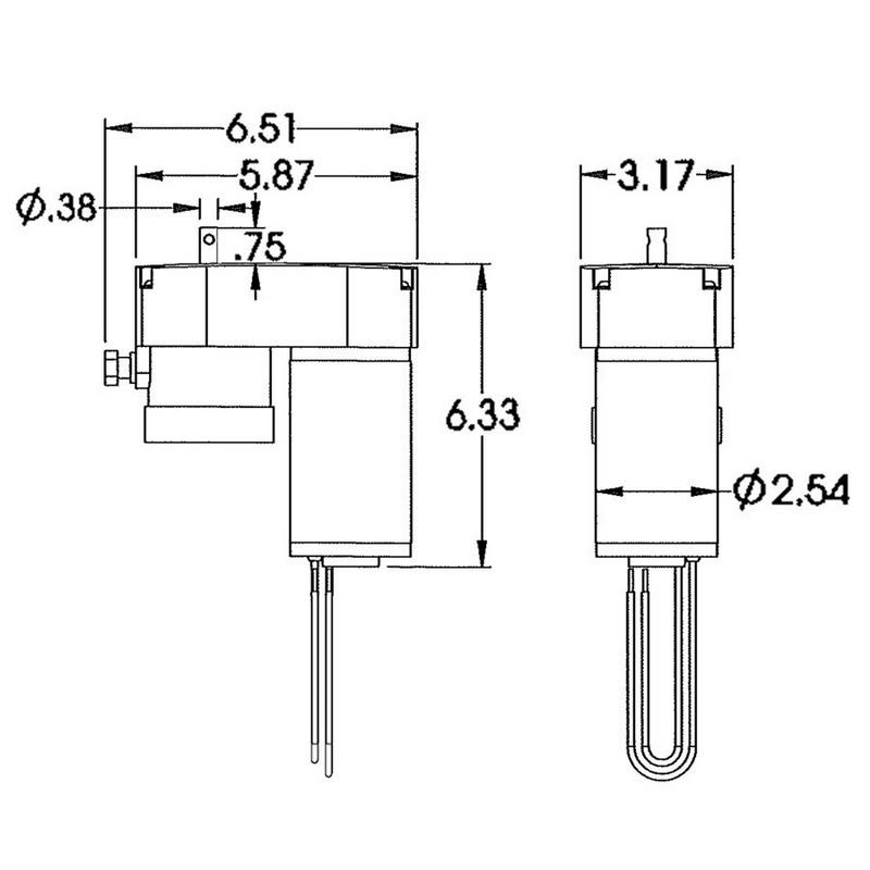 9000 RPM 18:1 Motor V109