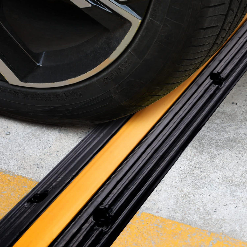 4 Pack Rubber Cable Protector Ramp Heavy Duty Speed Bumps J71549