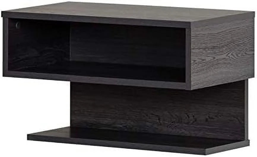 Floating Nightstand Table With Drawer, Dark Grey U404