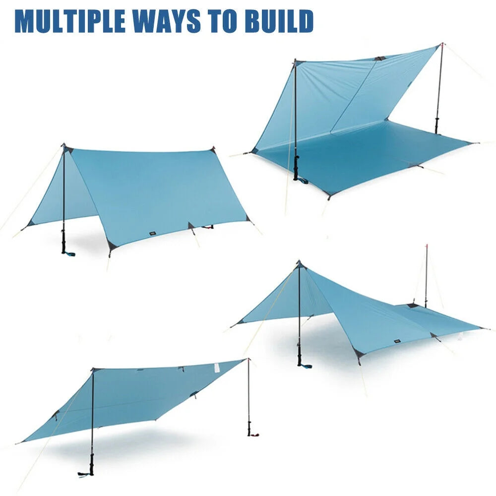 10' x 10' Green Square Sun Shade Sail Canopy W387