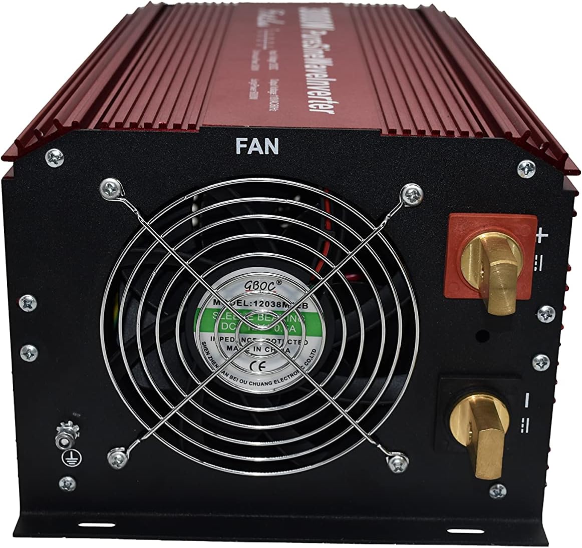 DC12V to AC110V60Hz Pure SINE Wave Power Inverter 3000W with LCD Wire Remote KIT Y7741