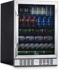 Large 177 Can Beverage Refrigerator Cooler Stainless Steel N546344