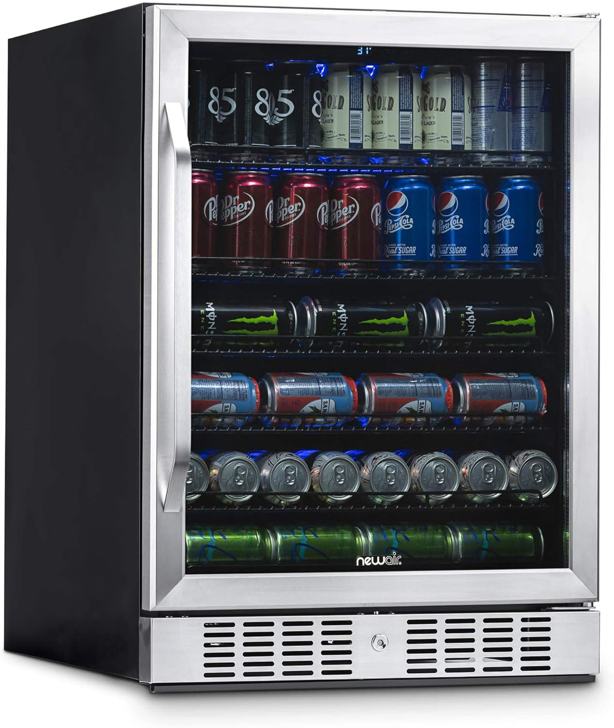 Large 177 Can Beverage Refrigerator Cooler Stainless Steel N546344