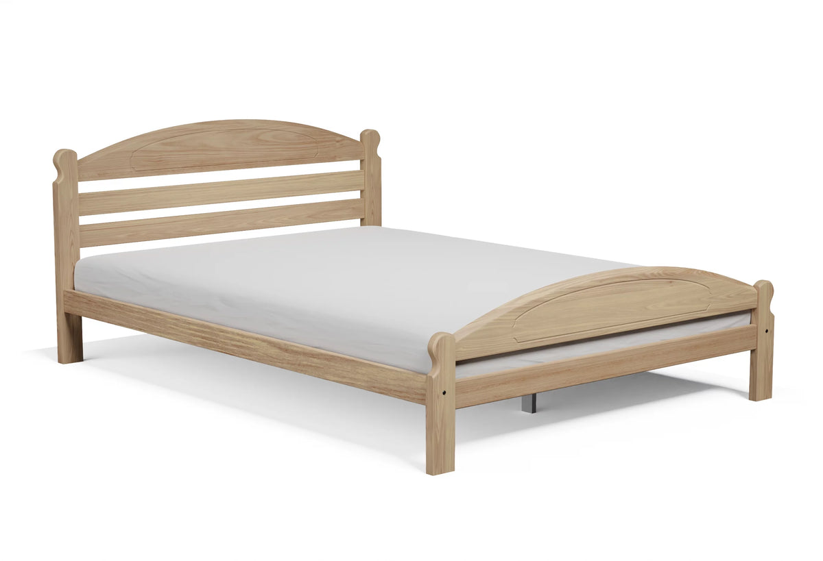 Full Size Solid Pine Wood Bed with Slats O65507