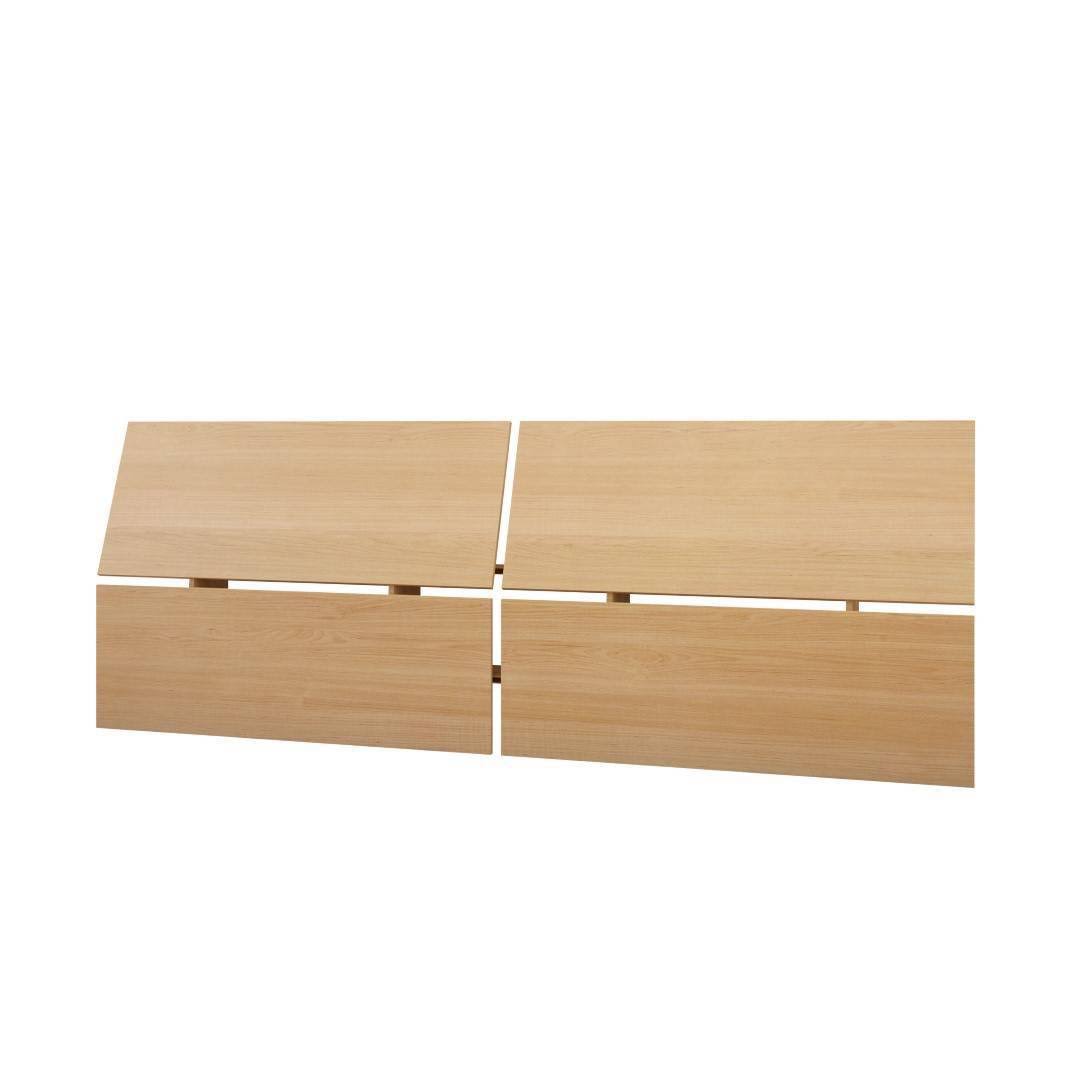 3 Piece Queen Size Bedroom Set, Natural Maple & Black Y79542