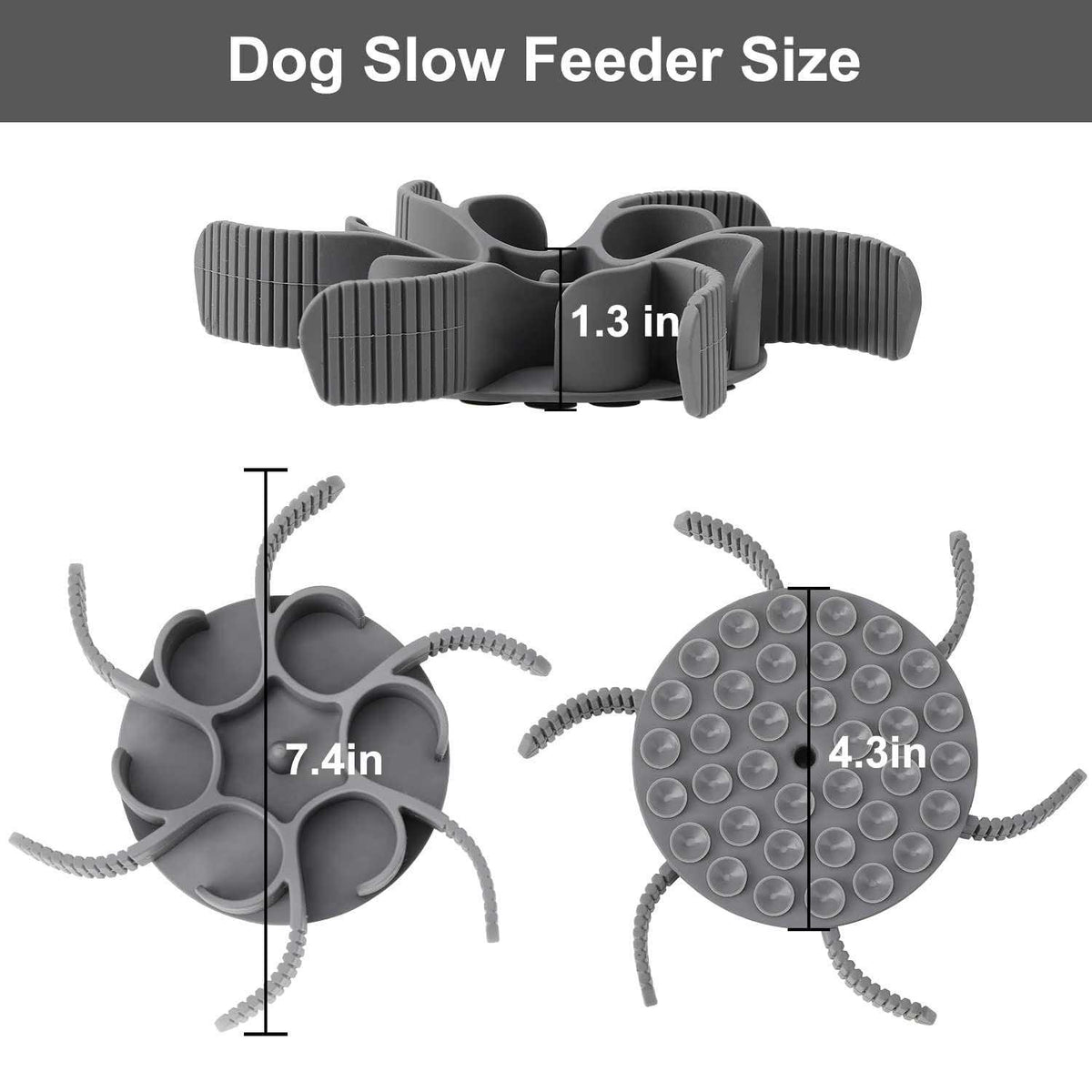 Silicone Spiral Slow Feeder Dog Bowl I9568