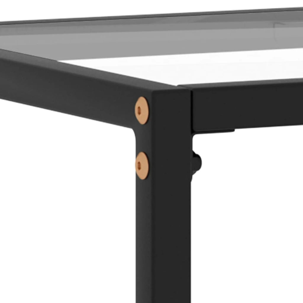 Tempered Glass Console Table with Steel Frame I32570