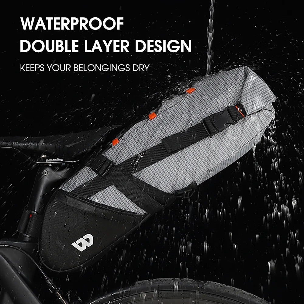Waterproof Bike Saddle Bag 10L Tail Bag Pannier E411229