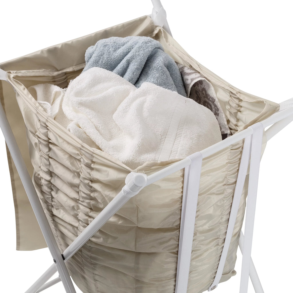 Steel Folding Laundry Hamper with Removable Bag X94623