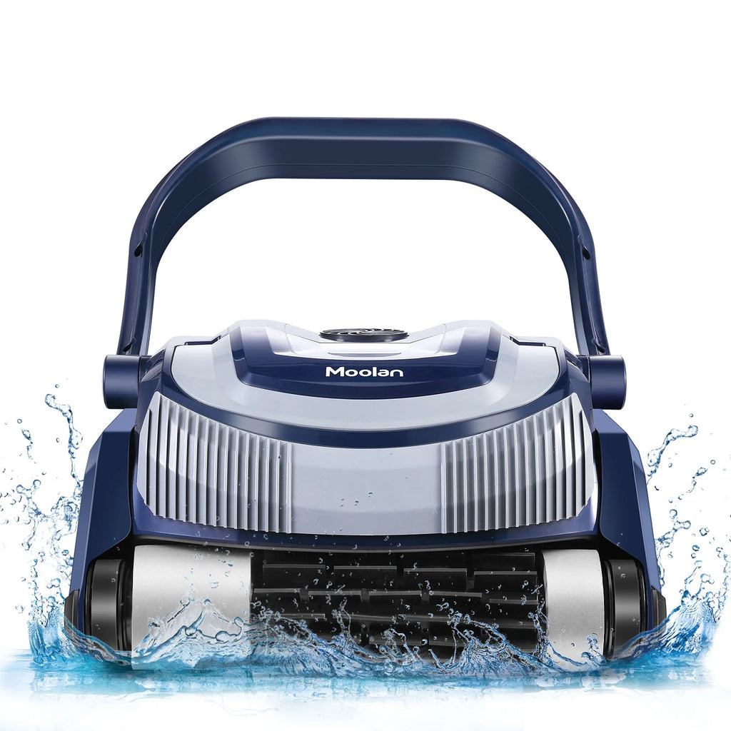 Automatic Robotic Pool Vacuum Cleaner with Self-Parking, Blue E6192
