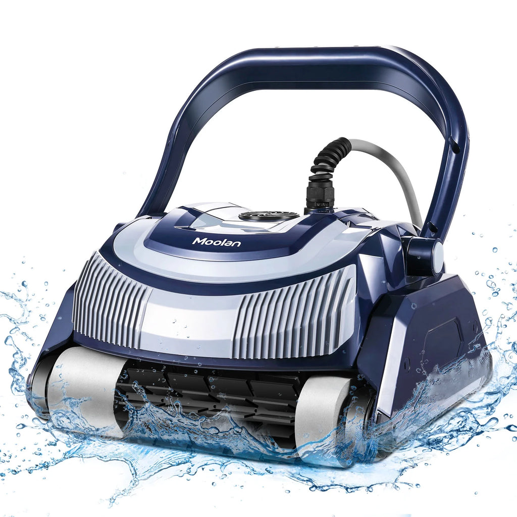 Automatic Robotic Pool Vacuum Cleaner with Self-Parking, Blue E6192