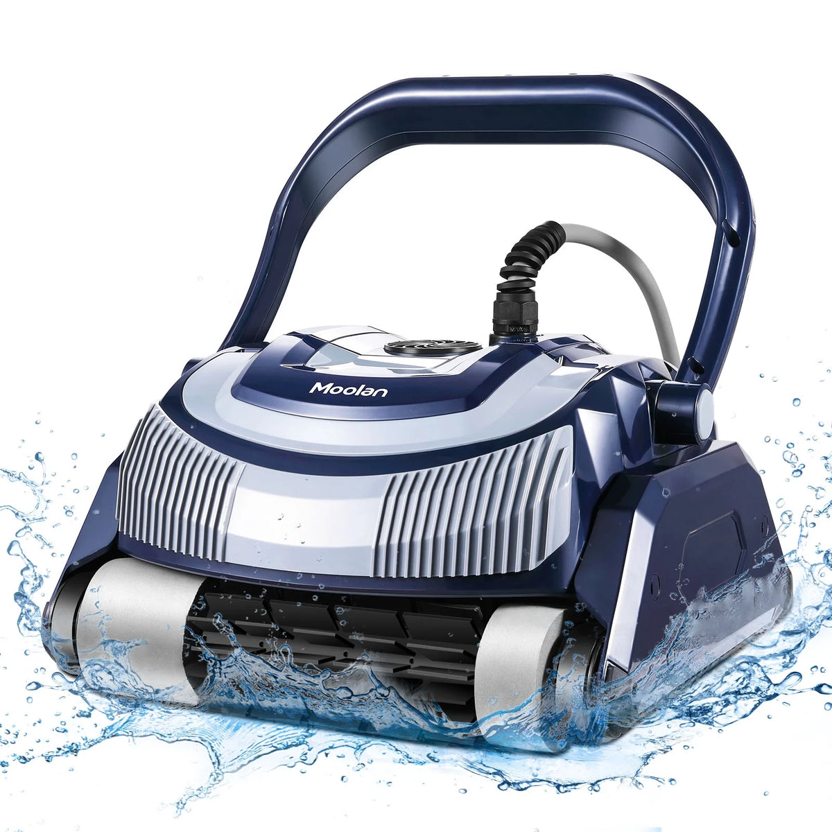 Automatic Robotic Pool Vacuum Cleaner with Self-Parking, Blue E6192