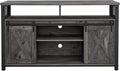 Charcoal Gray and Black TV Cabinet for 55-inch TVs G486