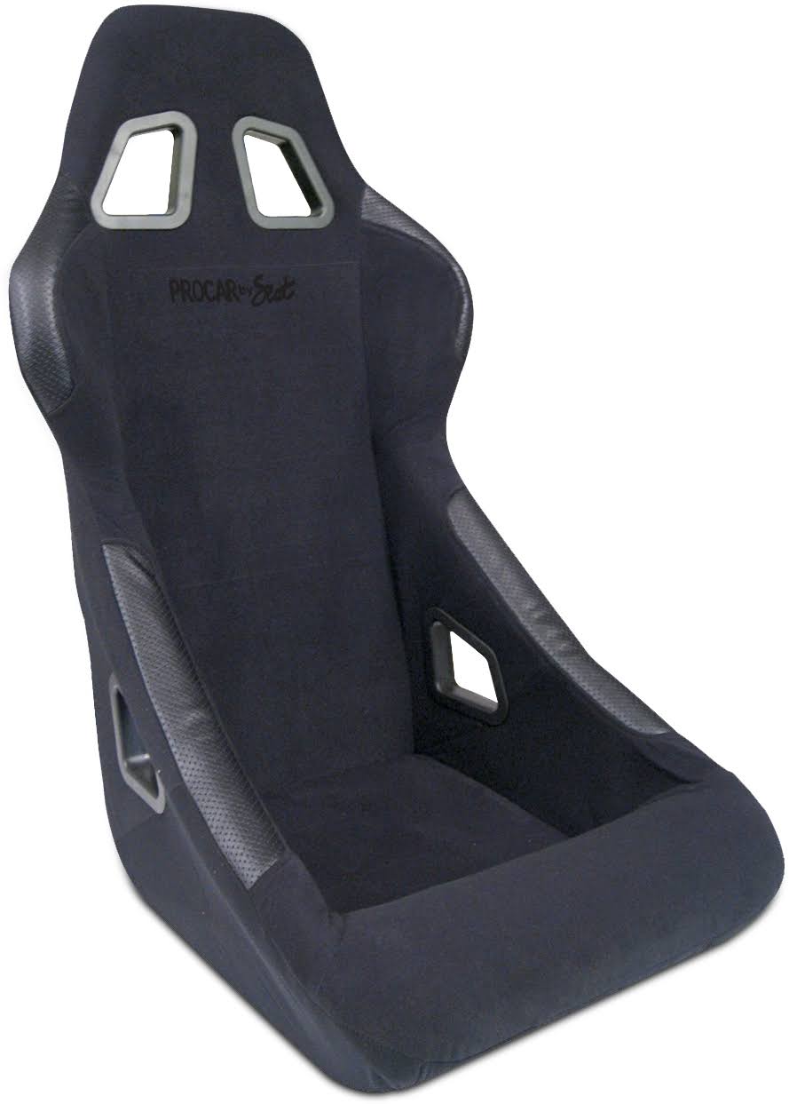 Black Velour Racing Seat W3342
