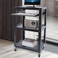 Height Adjustable Utility Cart with Keyboard Tray R65050