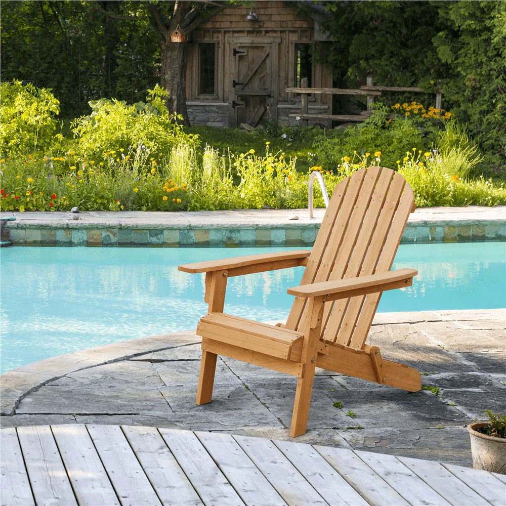 Solid Wood Folding Adirondack Chair P54045