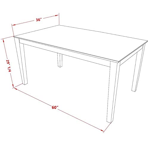 7 Piece Kitchen Counter Height Set with Rectangle Table and 6 Wooden Chairs I2335