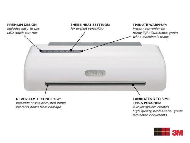 White 4-roller Thermal Laminator V713498
