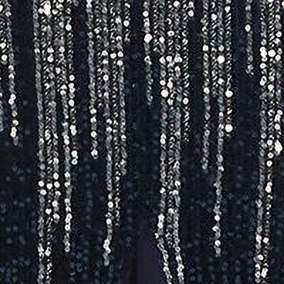 Navy Stretch Sequined Sleeveless Formal Mermaid Dress Petites 10P S997