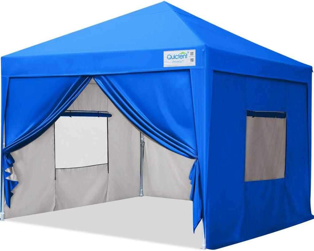 8x8 Pop up Canopy Tent with Sidewalls and Mesh Windows N552