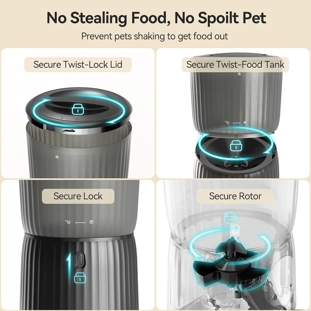 4L Automatic Cat Feeder with Dual Power Supply R831204