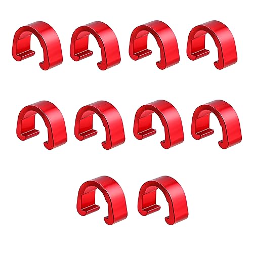 10 Pcs Aluminum Alloy Bike Cable C-clips Brake Derailleur Shifts Cable Clip C11039