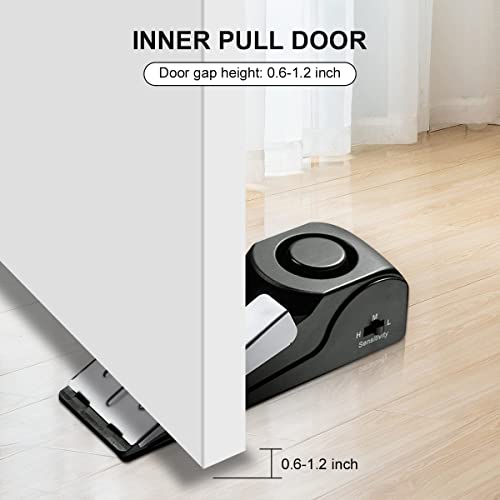 3 Pack Black Door Stop Alarm U2427