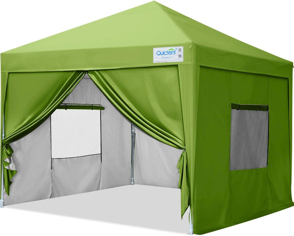 8x8 Pop up Canopy Tent with Sidewalls and Mesh Windows N552
