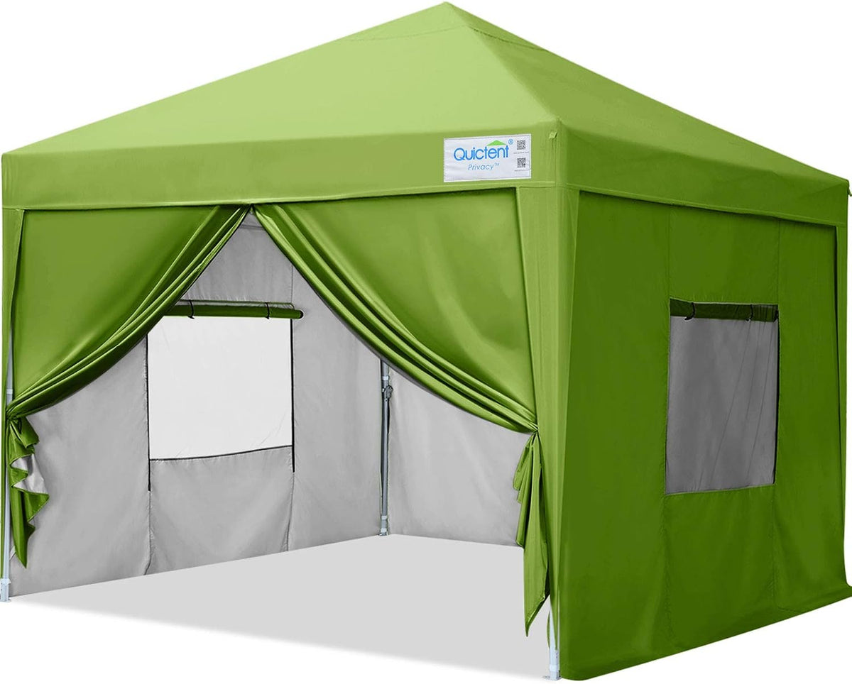 8x8 Pop up Canopy Tent with Sidewalls and Mesh Windows N552