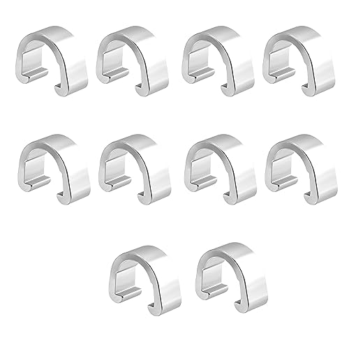 10 Pcs Aluminum Alloy Bike Cable C-clips Brake Derailleur Shifts Cable Clip C11039