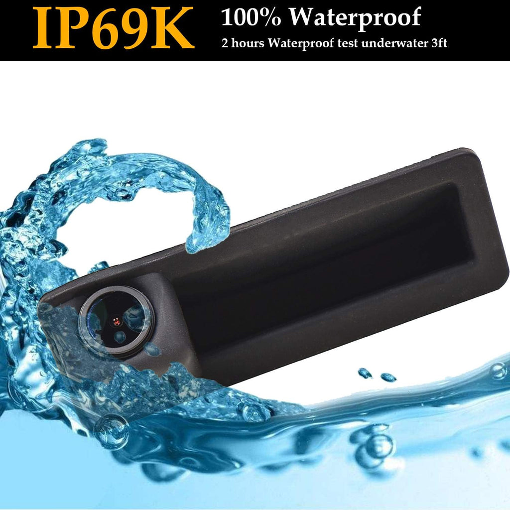 1280x720p Night Vision IP68 Waterproof License Plate Backup Camera Pack of 2 B99984