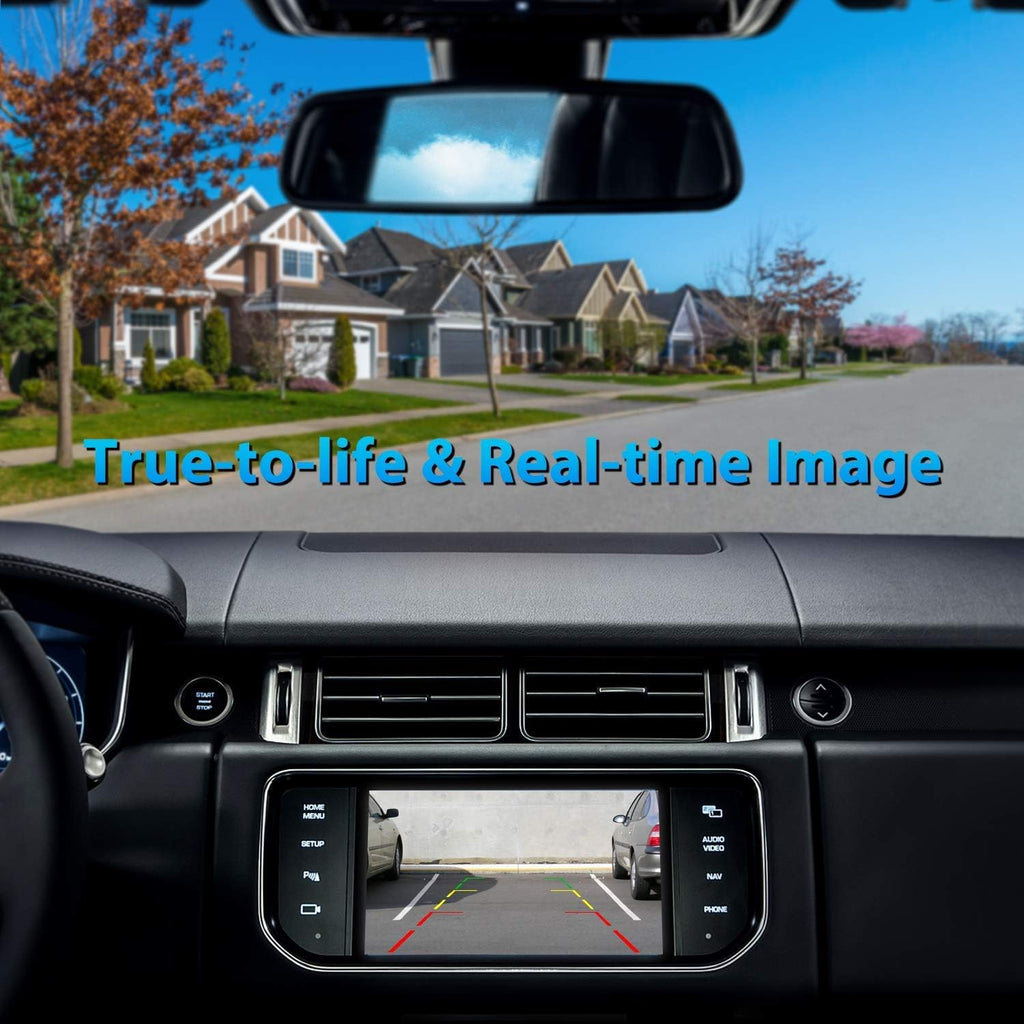 1280x720p Night Vision IP68 Waterproof License Plate Backup Camera Pack of 2 B99984