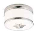 1 Light Polished Nickel Flush Mount G591