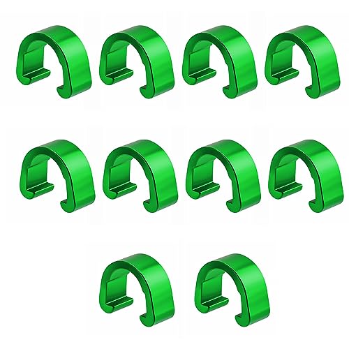 10 Pcs Aluminum Alloy Bike Cable C-clips Brake Derailleur Shifts Cable Clip C11039