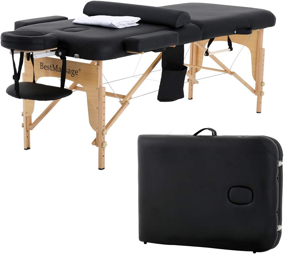 2 Fold Adjustable Portable Massage Table T7652