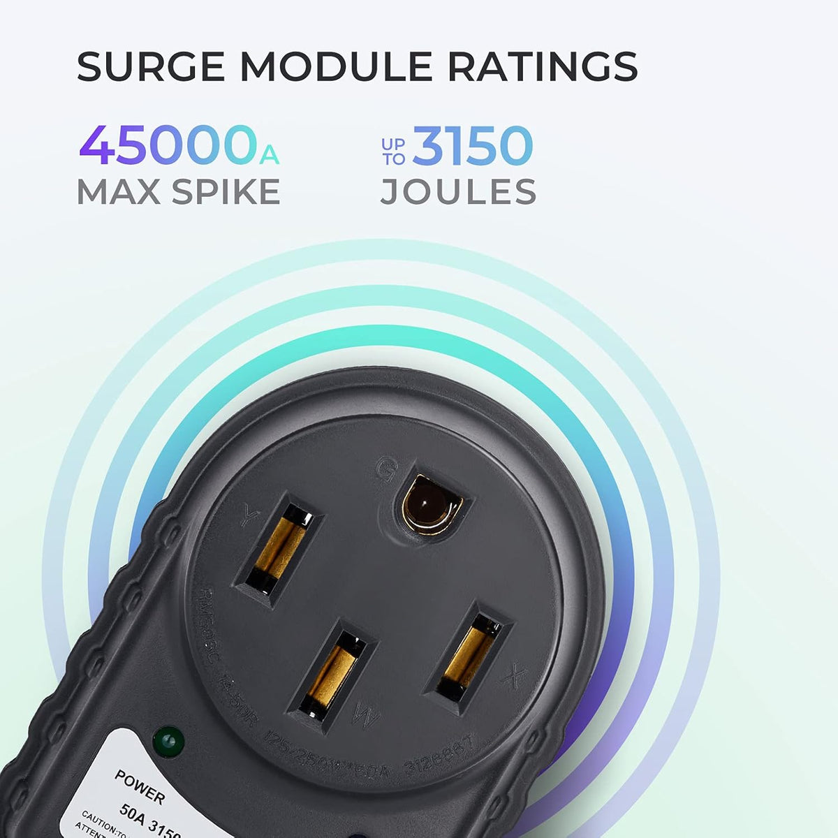 50 Amp RV Surge Protector with LED Indicator Light P23580