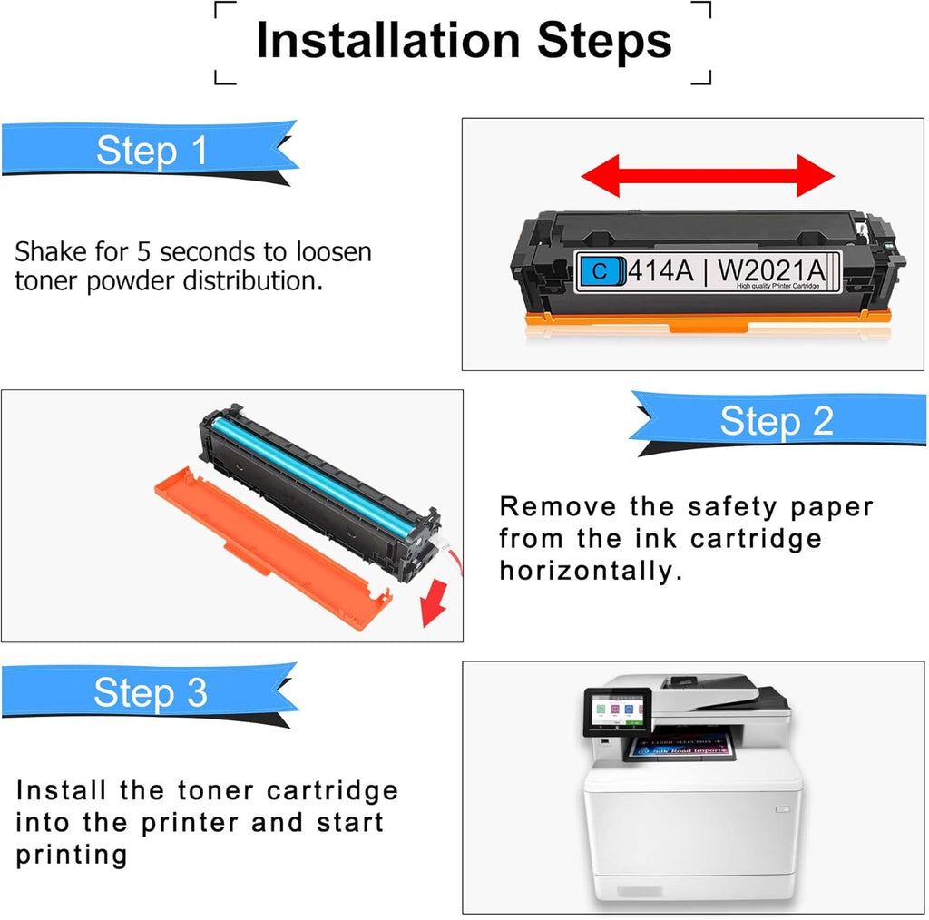 414A Compatible Toner Cartridge for HP Color Pro MFP M479fdw M454 Series Printer G501704