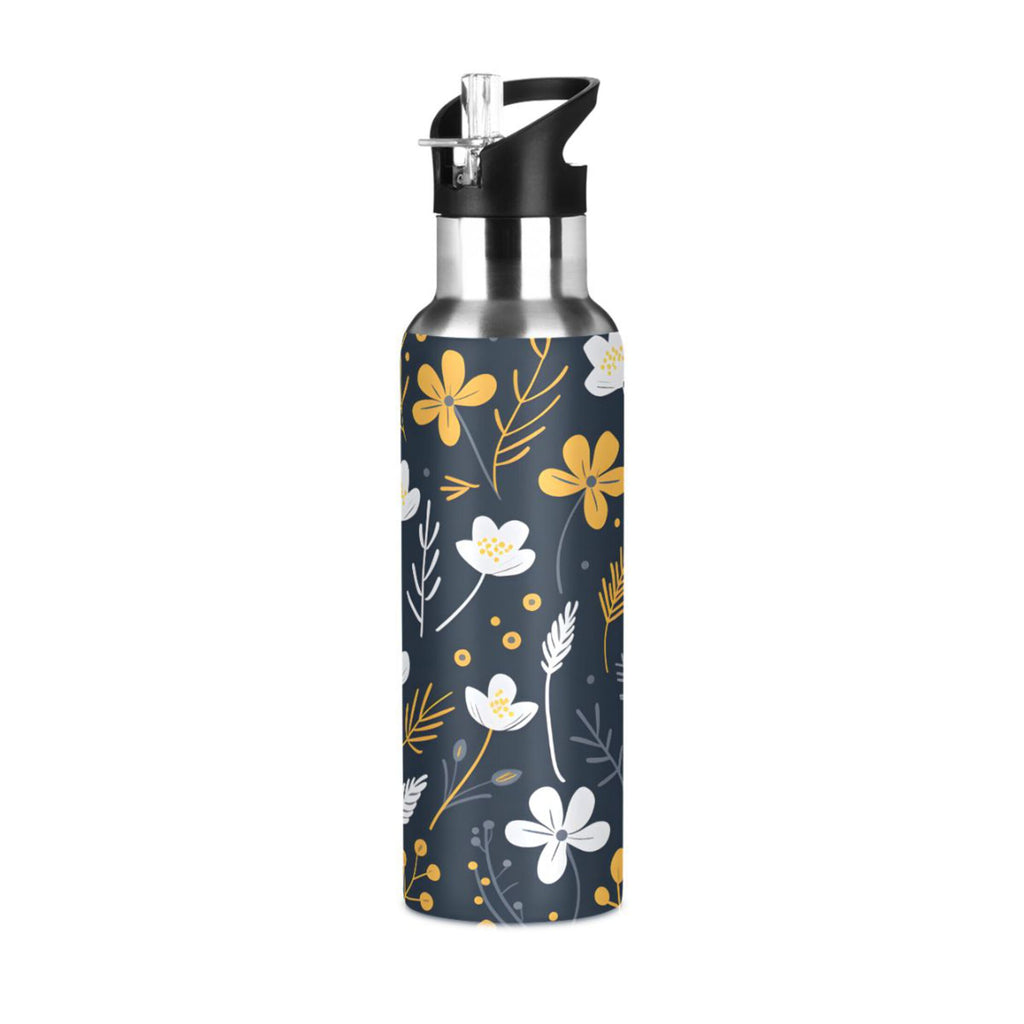 Stainless Steel Insulated Water Bottle with Straw Lid R579