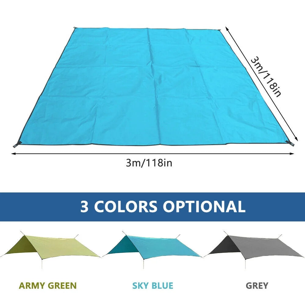 10' x 10' Green Square Sun Shade Sail Canopy W387